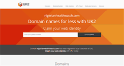 Desktop Screenshot of nigerianhealthwatch.com